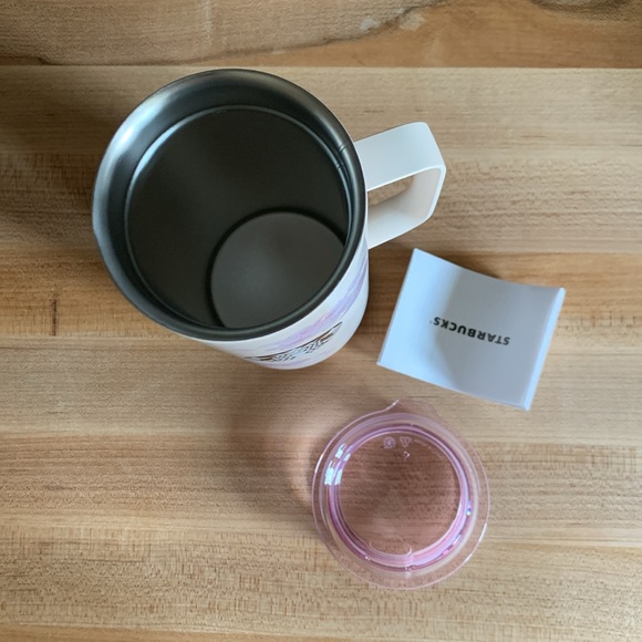 STARBUCKS Sakura Cherry Blossom Mug Tumbler – 16 oz with Handle & Lid - Picture 6 of 9